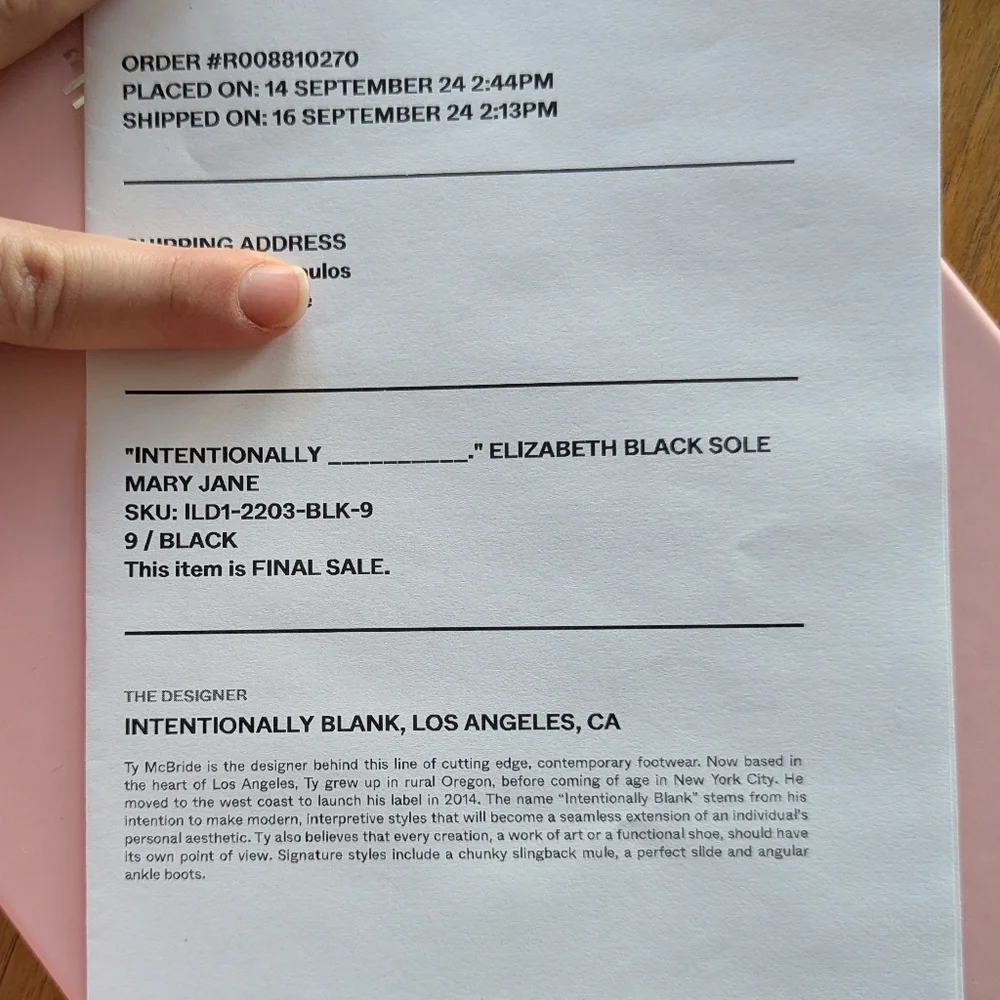 Intentionally blank ELIZABETH BLACK SOLE MARY JANE - Picture 4 of 4